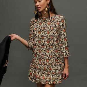 The Avenue Floral Print Dress with 3/4 Sleeves